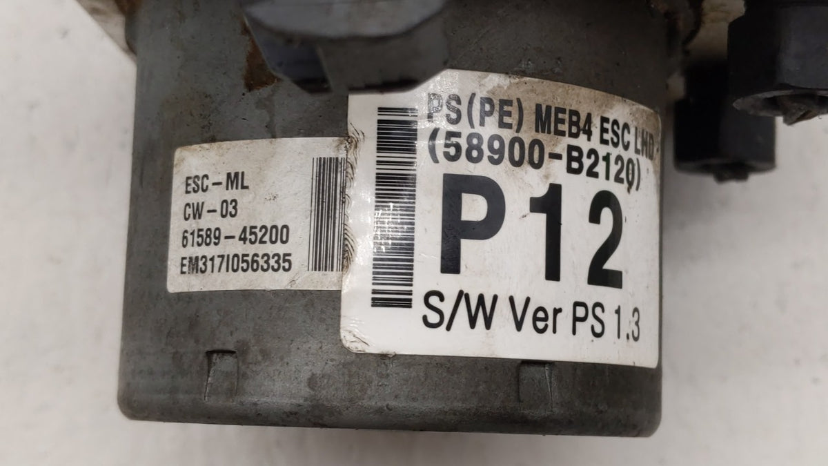 2017-2019 Kia Soul Anti-Lock Brake ABS Pump Module Actuator OEM P/N:B2589-33540 58900-B2120, B2589-24540 Fits Fits 2017 2018