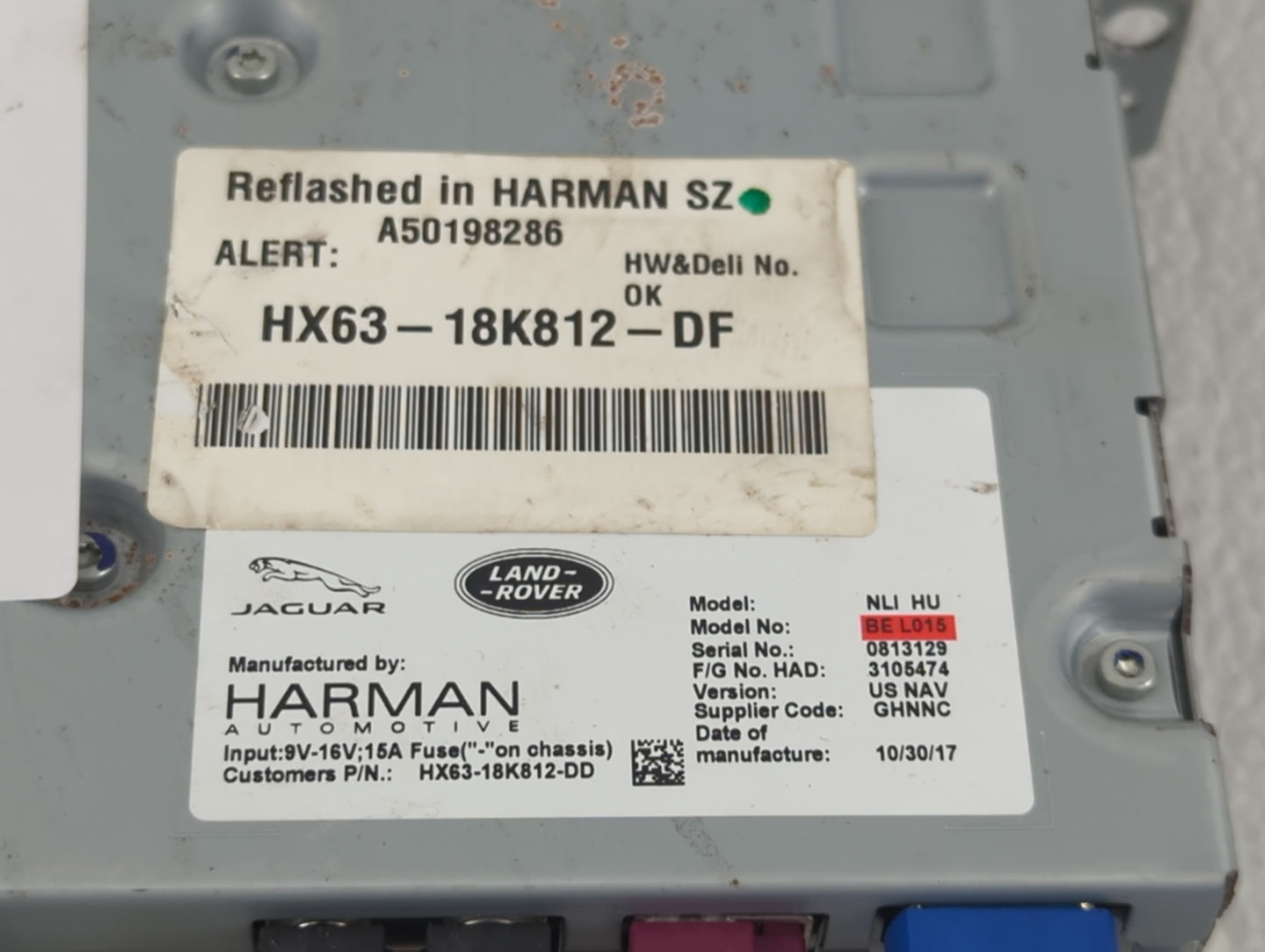 2017-2019 Land Rover Discovery Sport Radio AM FM Cd Player Receiver Replacement P/N:HX63-18K812-DF Fits Fits 2016 2017 2018