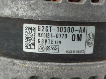 2018 Lincoln Mks Alternator Replacement Generator Charging Assembly Engine OEM P/N:G2GT-10300-JA EJ7T-10300-AA Fits OEM Used Auto Parts