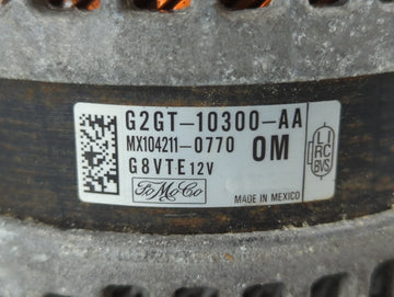 2013-2020 Lincoln Mkz Alternator Replacement Generator Charging Assembly Engine OEM P/N:G2GT-10300-AA Fits OEM Used Auto Parts