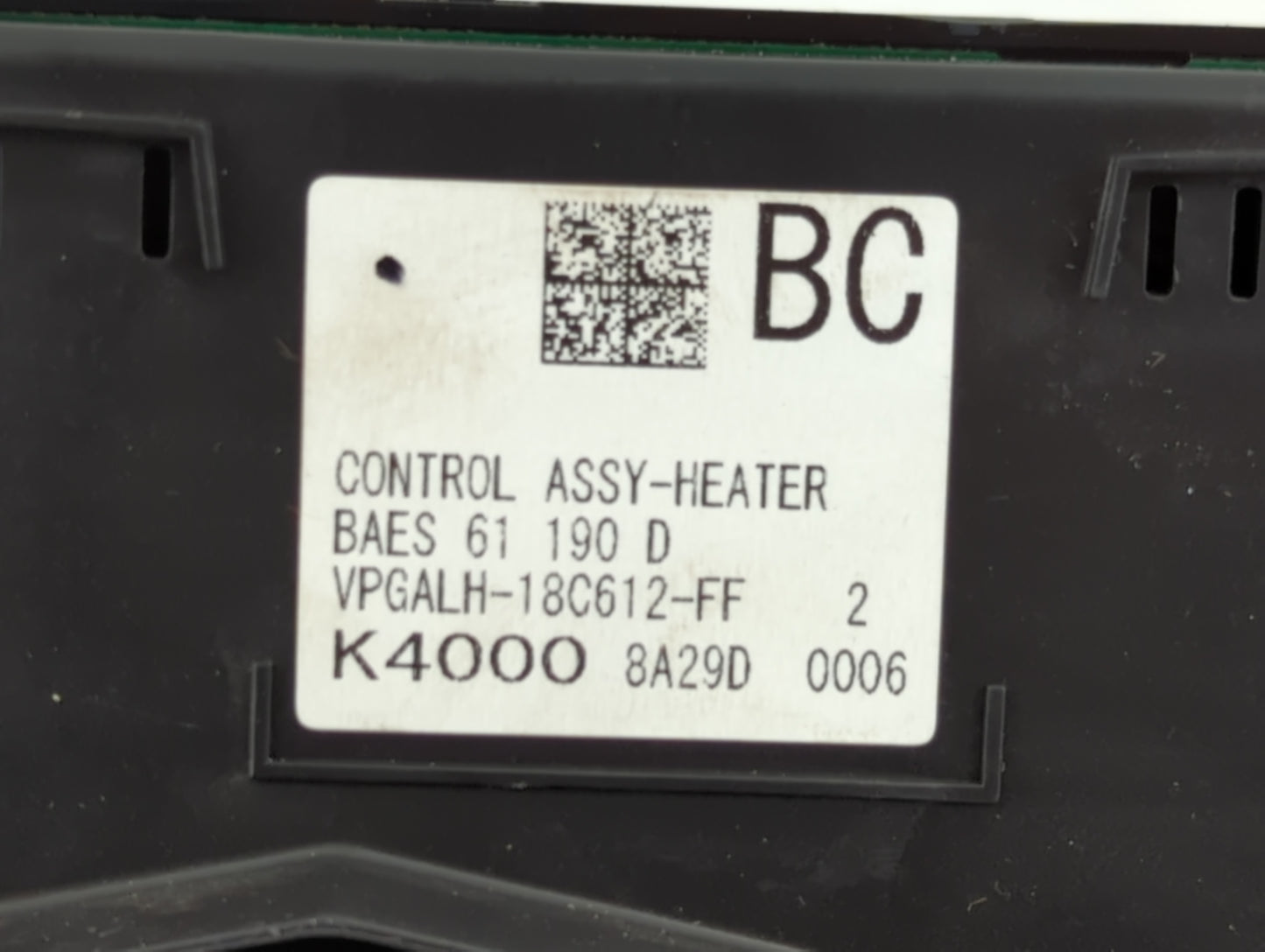 2017-2018 Mazda 3 Climate Control Module Temperature AC/Heater Replacement P/N:K4000 8A29D Fits Fits 2017 2018 OEM Used Auto