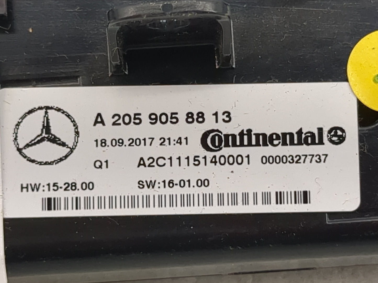 2018 Mercedes-Benz C-Class Climate Control Module Temperature AC/Heater Replacement P/N:A 205 905 88 13 A2C1115140001 Fits O