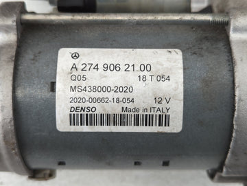 2015-2018 Mercedes-Benz C300 Car Starter Motor Solenoid OEM P/N:A 274 906 21 00 Fits Fits 2015 2016 2017 2018 2019 2020 2021 OEM Used Auto Parts