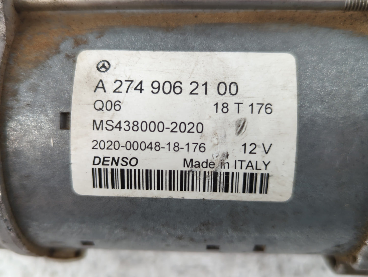 2015-2018 Mercedes-Benz C300 Car Starter Motor Solenoid OEM P/N:a 274 906 21 00 Fits Fits 2015 2016 2017 2018 2019 2020 2021