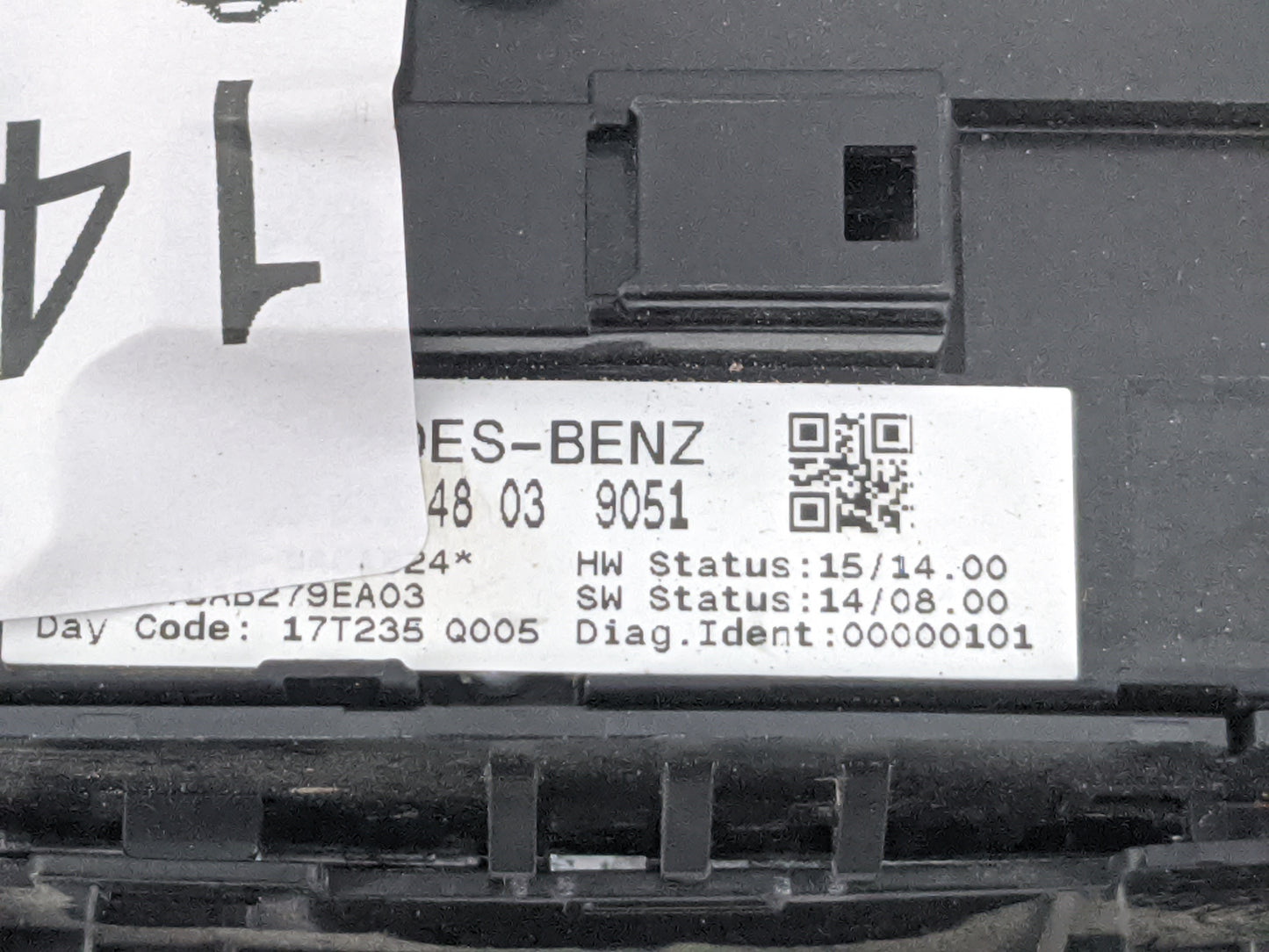 2018 Mercedes-Benz E-Class Master Power Window Switch Replacement Driver Side Left P/N:48 03 9051 Fits Fits 2017 2019 2020 O