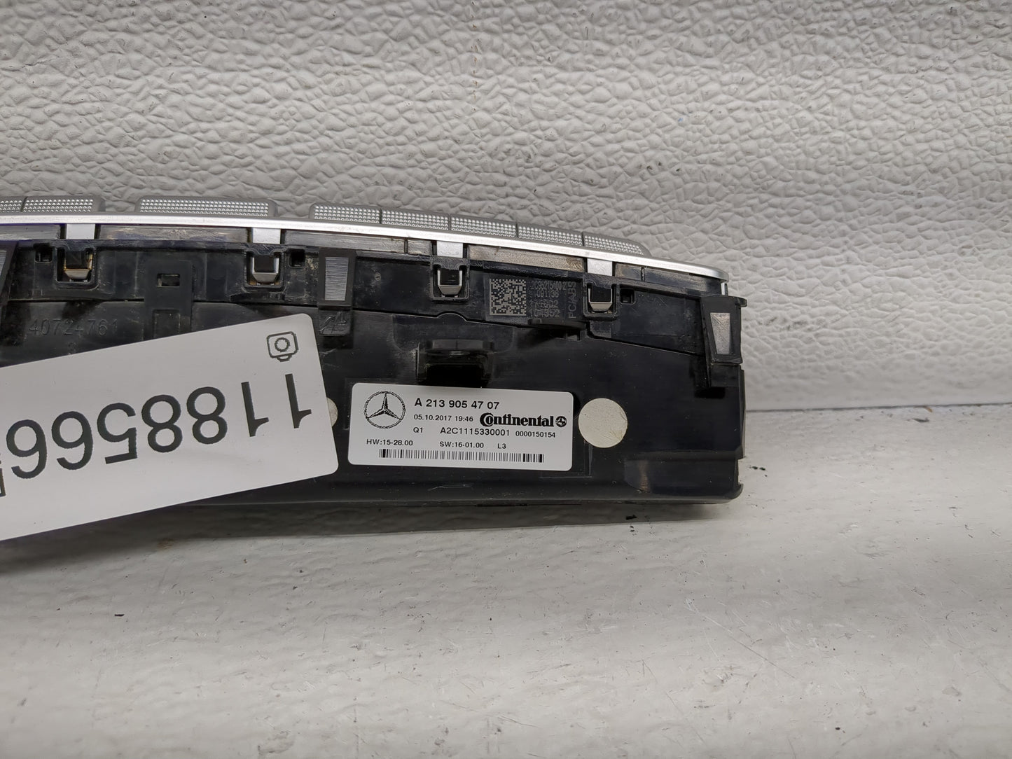 2017-2020 Mercedes-Benz E300 Climate Control Module Temperature AC/Heater Replacement P/N:A 213 905 47 07 Fits OEM Used Auto