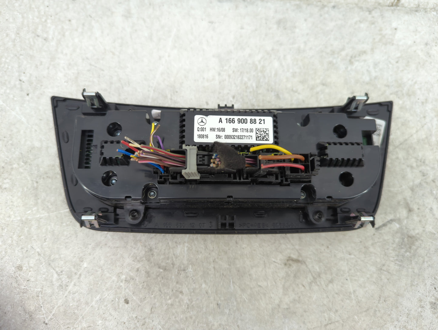 2018-2019 Mercedes-Benz Gle350 Climate Control Module Temperature AC/Heater Replacement P/N:A 166 900 88 21 Fits Fits 2018 2