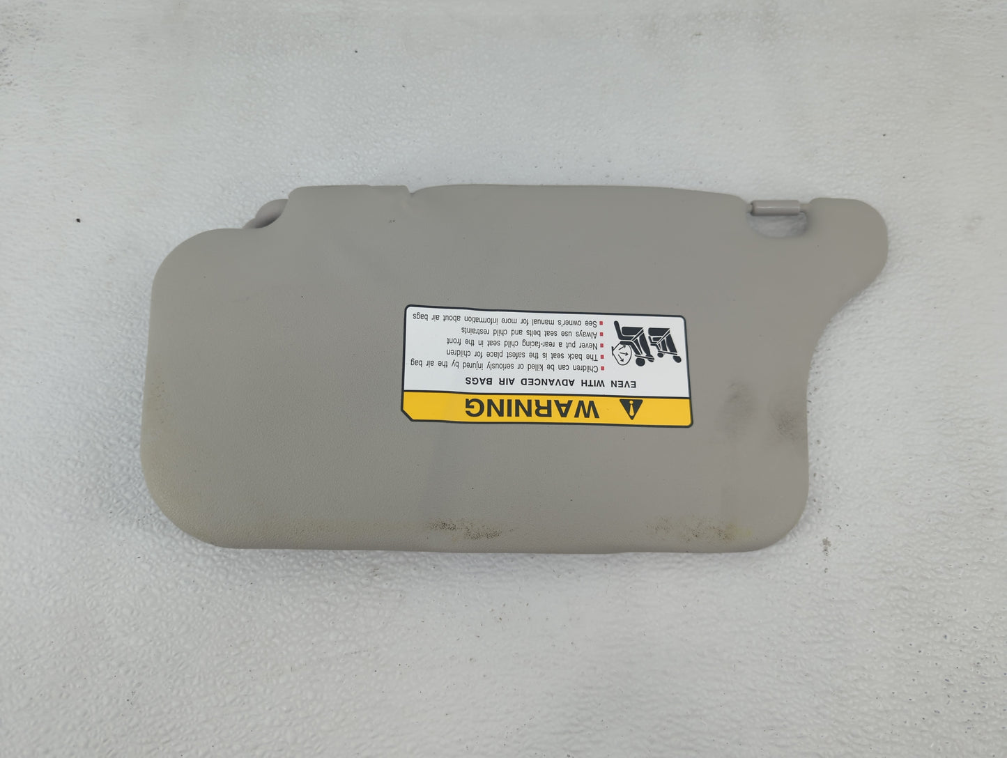 2014 Mitsubishi Mirage Sun Visor Shade Replacement Passenger Right Mirror Fits OEM Used Auto Parts - Oemusedautoparts1.com