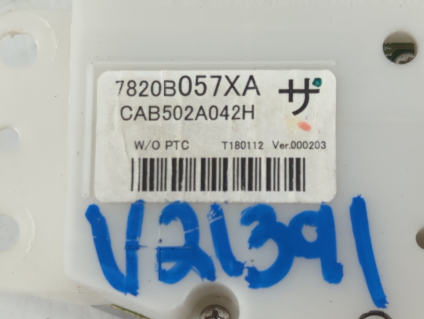 2018 Mitsubishi Outlander Climate Control Module Temperature AC/Heater Replacement P/N:7820B057XA Fits OEM Used Auto Parts -