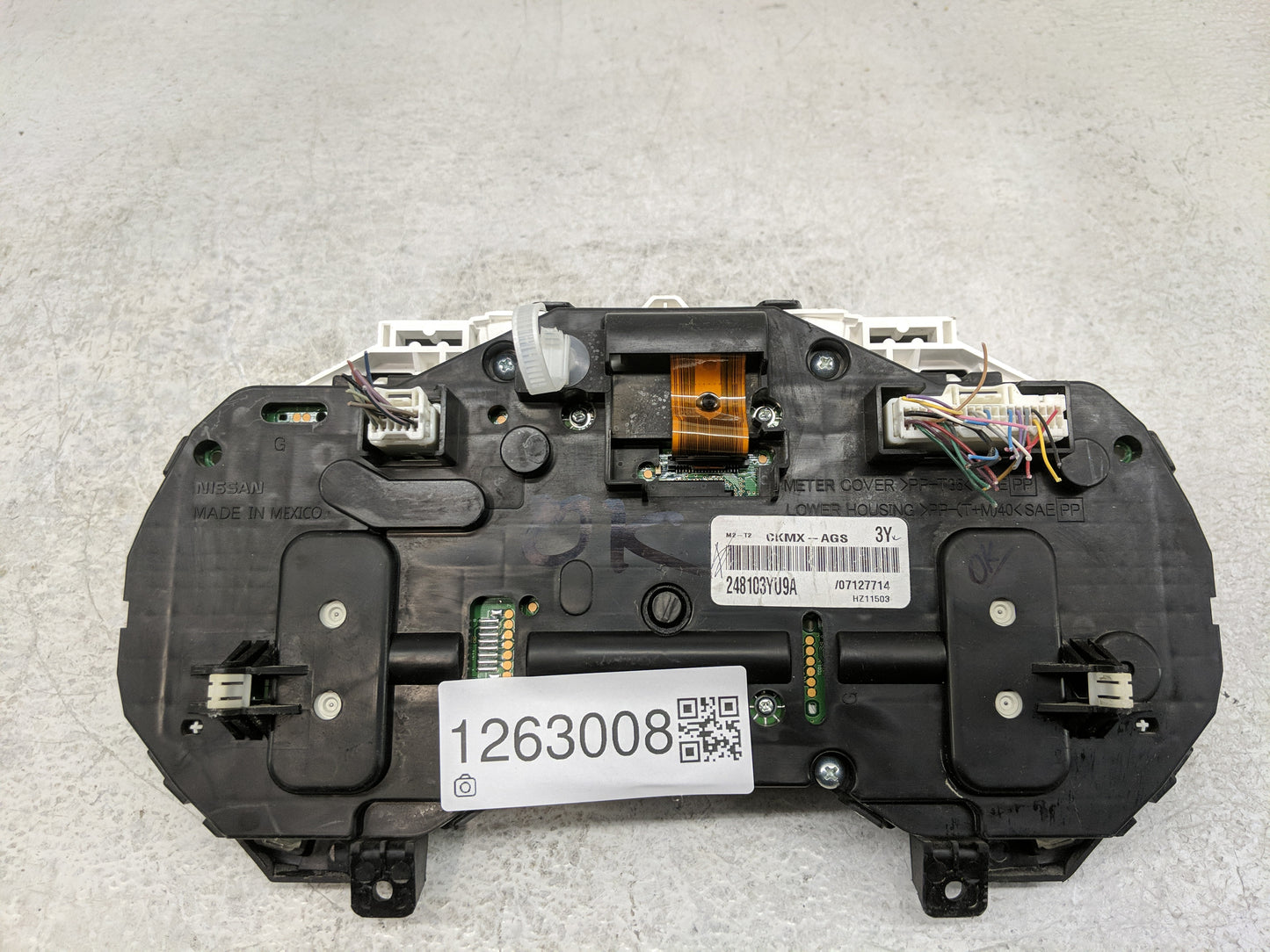 2018 Nissan Altima Instrument Cluster Speedometer Gauges P/N:24810 9HU8A 6H 24810 9HU8A Fits OEM Used Auto Parts - Oemusedau