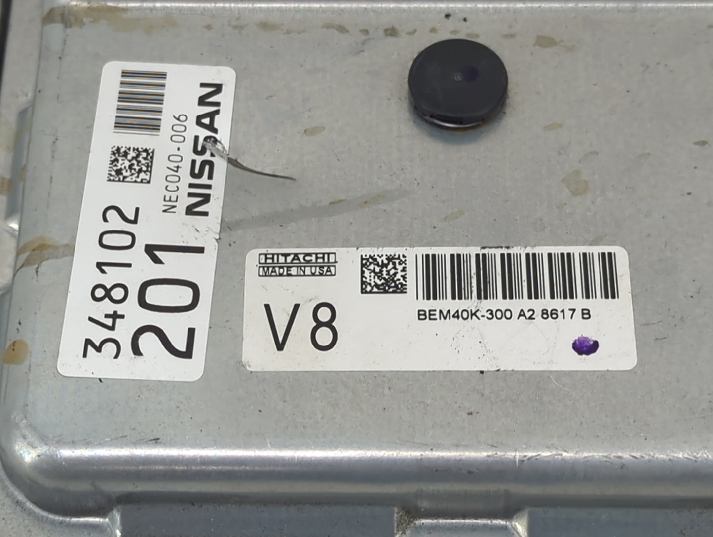 2018 Nissan Altima PCM Engine Control Computer ECU ECM PCU OEM P/N:NEC040-006 BEM40K-300 A2 Fits OEM Used Auto Parts - Oemus