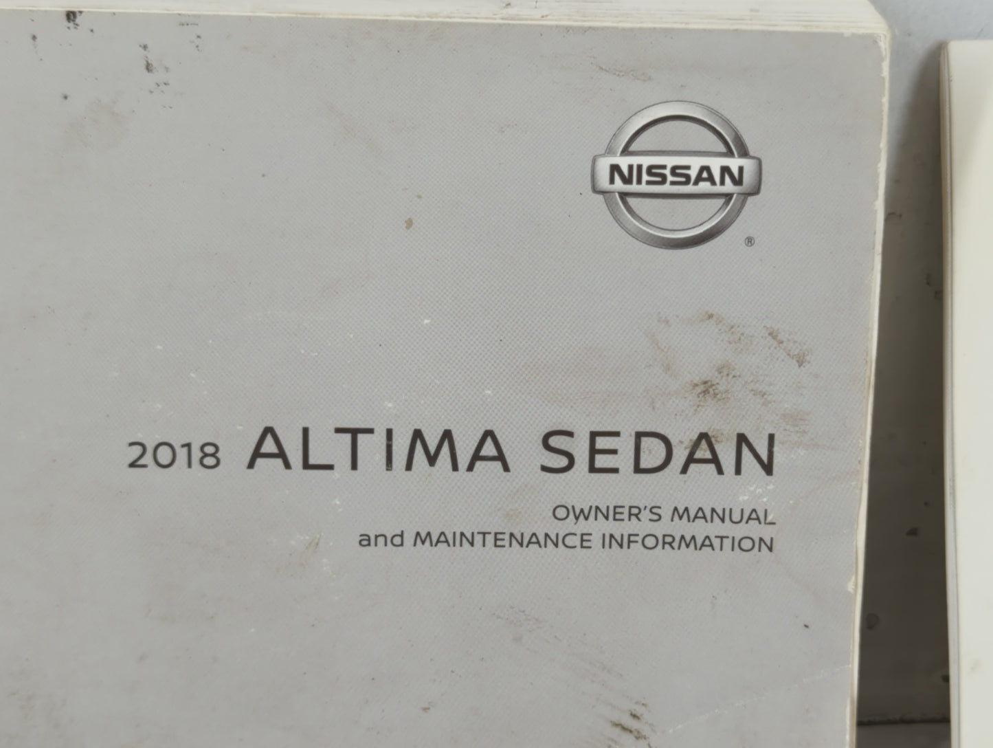 2018 Nissan Altima Owners Manual Book Guide OEM Used Auto Parts - Oemusedautoparts1.com