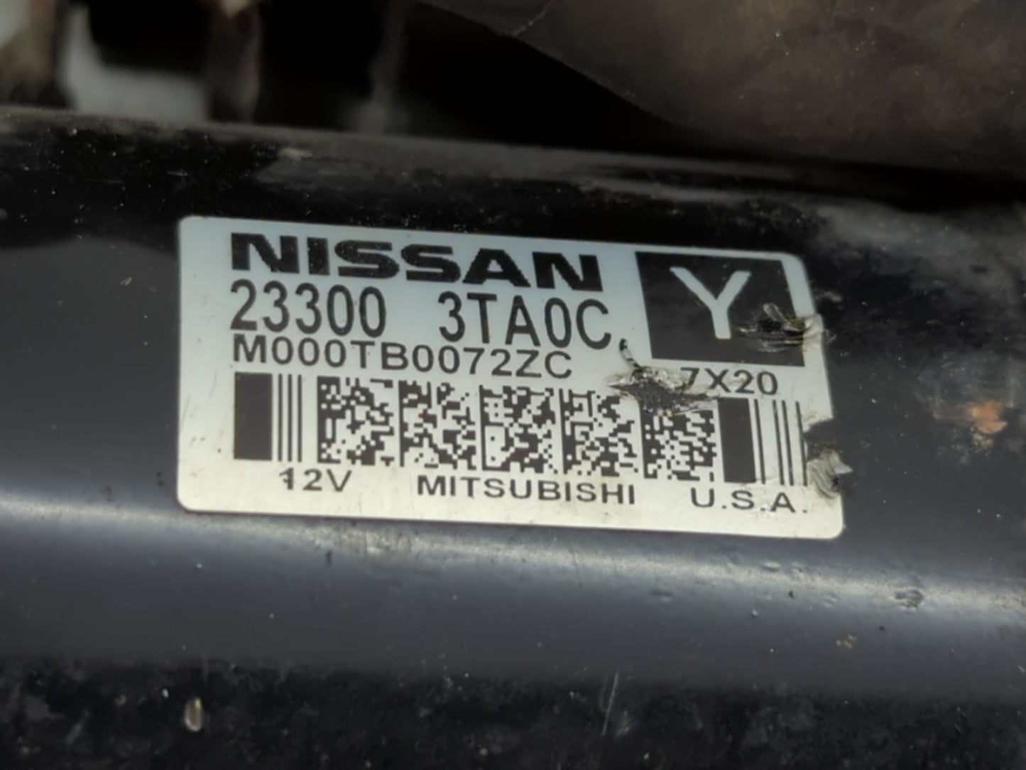 2013-2018 Nissan Altima Car Starter Motor Solenoid OEM P/N:M000TB0071ZC 23300 3TA0C Fits Fits 2013 2014 2015 2016 2017 2018