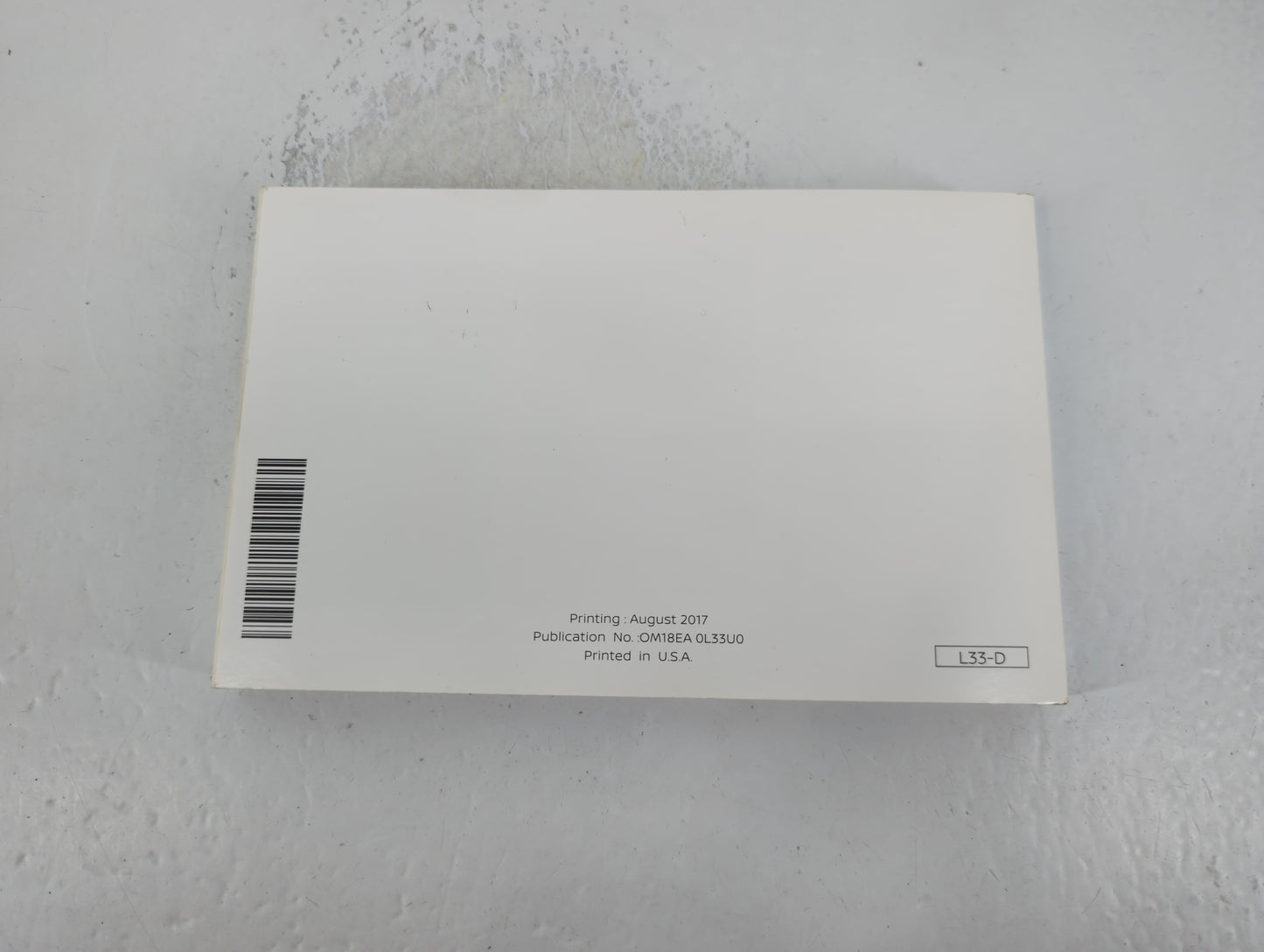 2018 Nissan Altima Owners Manual Book Guide P/N:OM18EA 0L33U0 OEM Used Auto Parts - Oemusedautoparts1.com