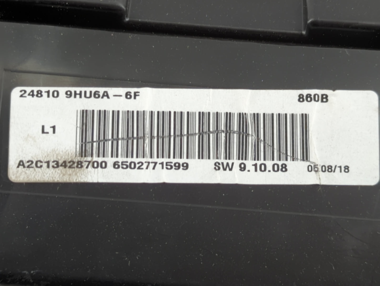 2018 Nissan Altima Instrument Cluster Speedometer Gauges P/N:24810 9HU6A Fits OEM Used Auto Parts - Oemusedautoparts1.com