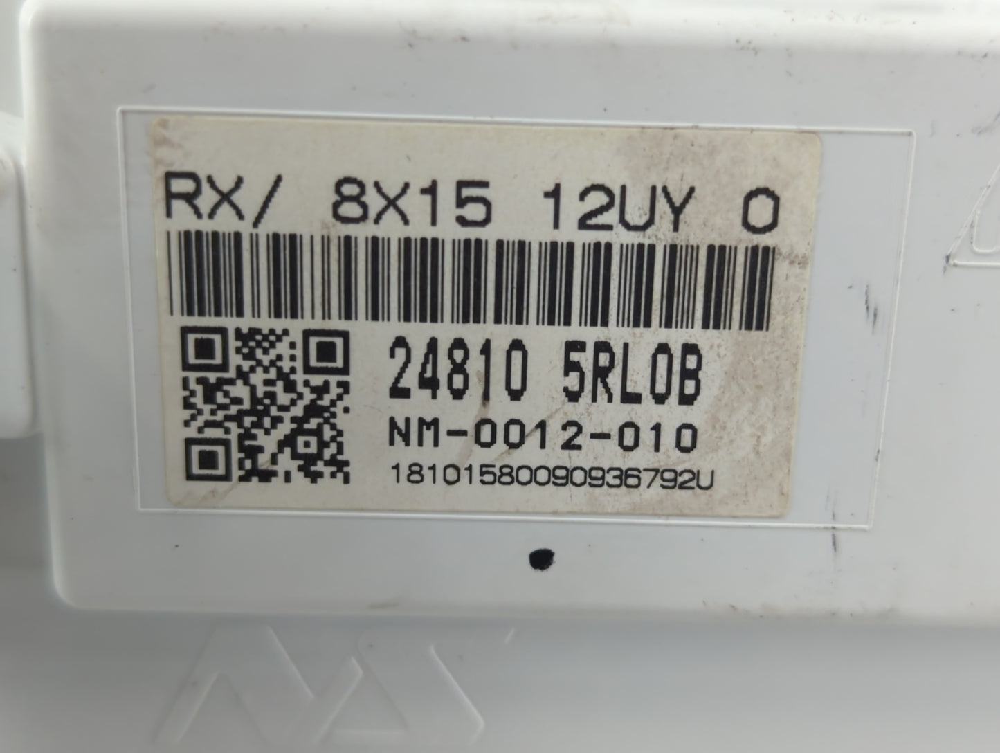2018-2019 Nissan Kicks Instrument Cluster Speedometer Gauges P/N:24810 5RL0B 8X15 12UY 0 Fits Fits 2018 2019 OEM Used Auto P