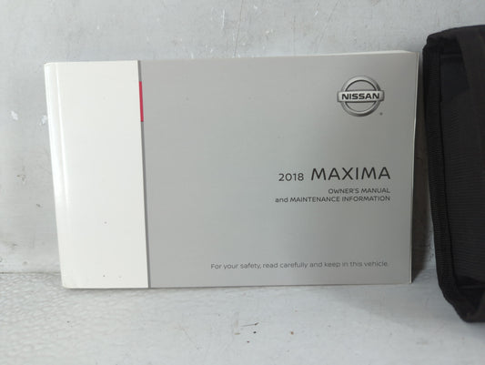 2018 Nissan Maxima Owners Manual Book Guide P/N:OM18EA 0A36U0 OEM Used Auto Parts