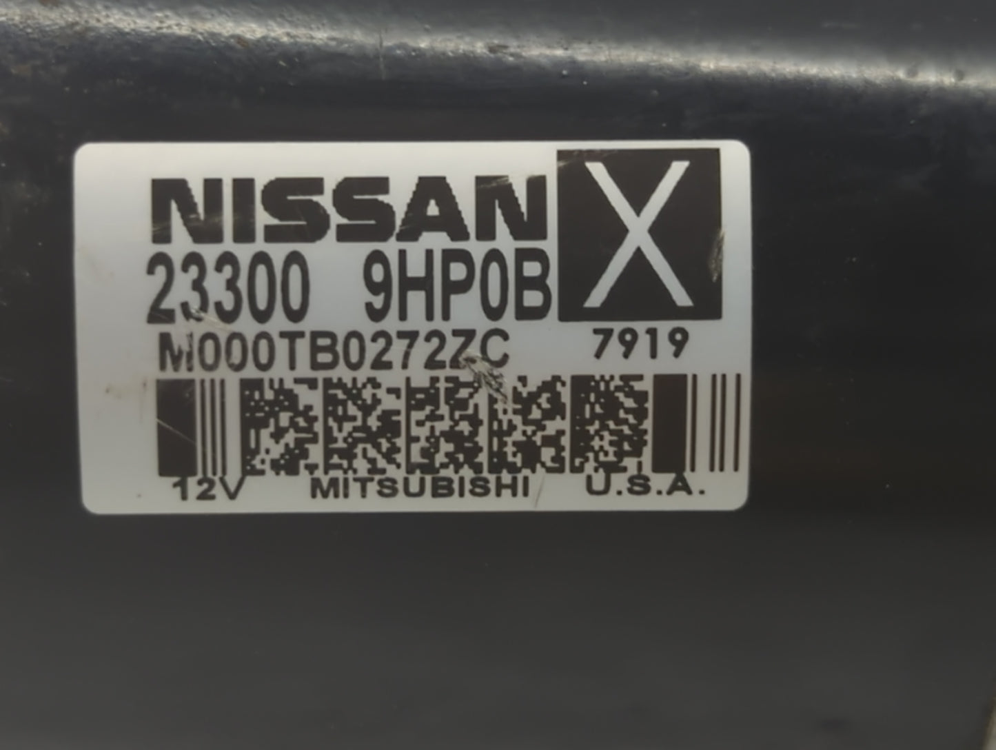 2016-2021 Nissan Maxima Car Starter Motor Solenoid OEM P/N:23300 9HP0B Fits Fits 2015 2016 2017 2018 2019 2020 2021 2022 OEM