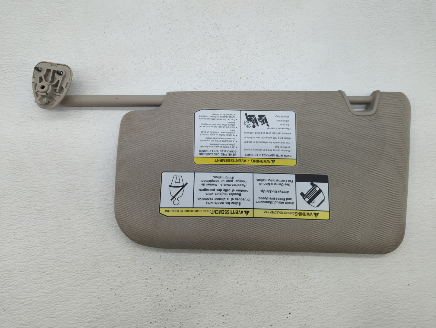 2018-2019 Nissan Rogue Sun Visor Shade Replacement Passenger Right Mirror Fits Fits 2018 2019 OEM Used Auto Parts - Oemuseda