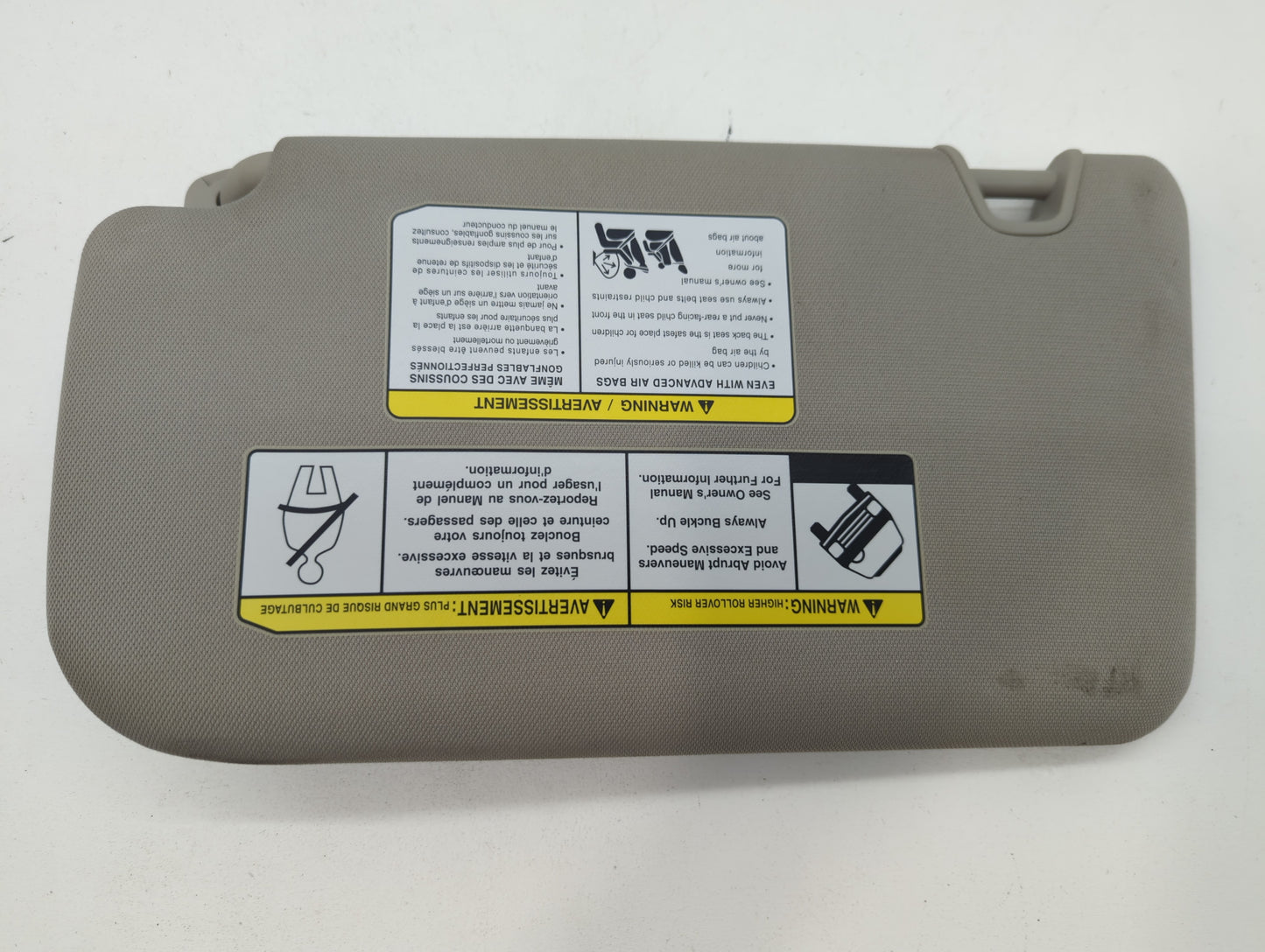2018-2020 Nissan Rogue Sun Visor Shade Replacement Passenger Right Mirror Fits Fits 2018 2019 2020 OEM Used Auto Parts - Oem