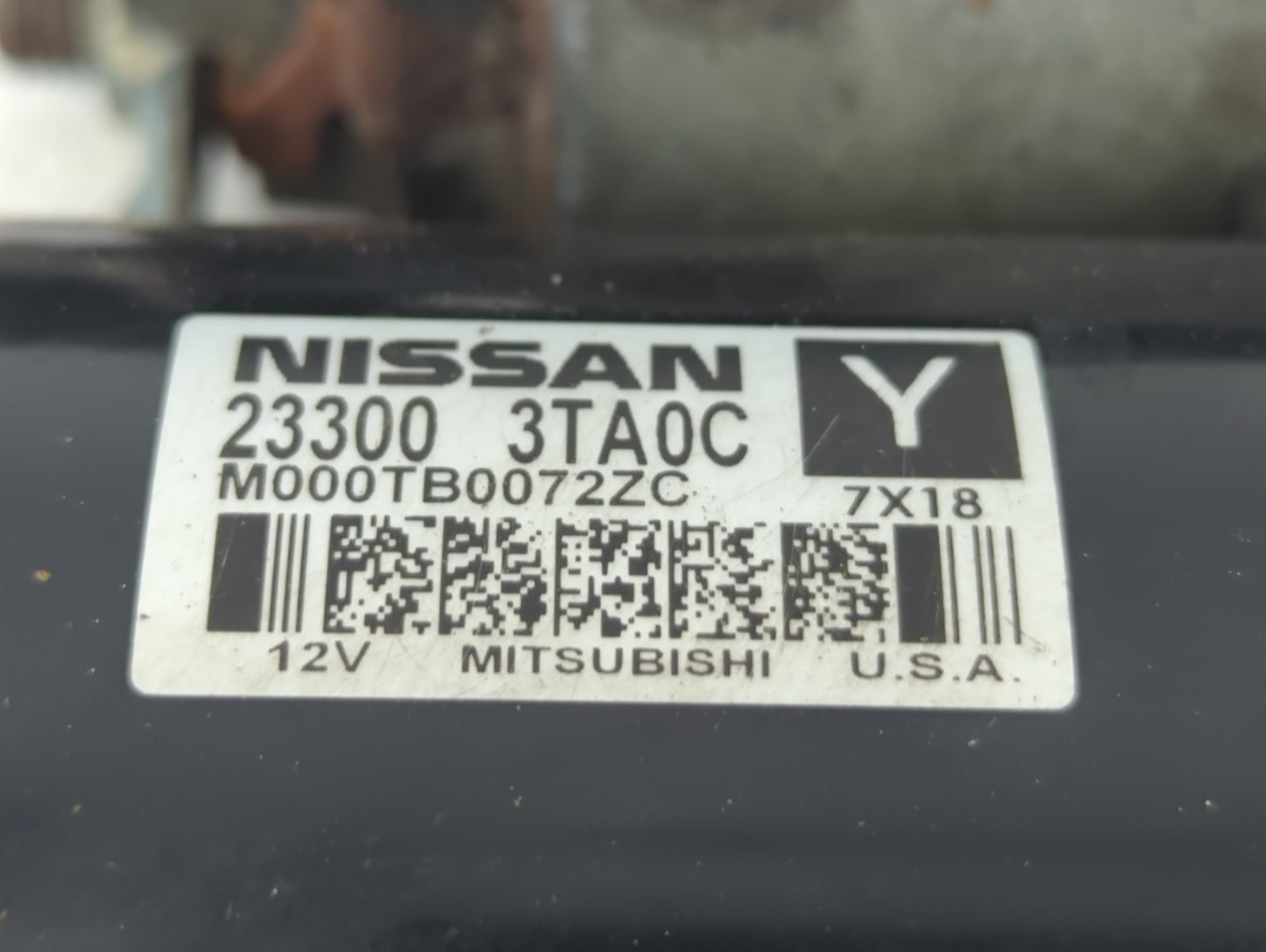 2018 Nissan Rogue Car Starter Motor Solenoid OEM P/N:23300 3TA0C Fits OEM Used Auto Parts - Oemusedautoparts1.com