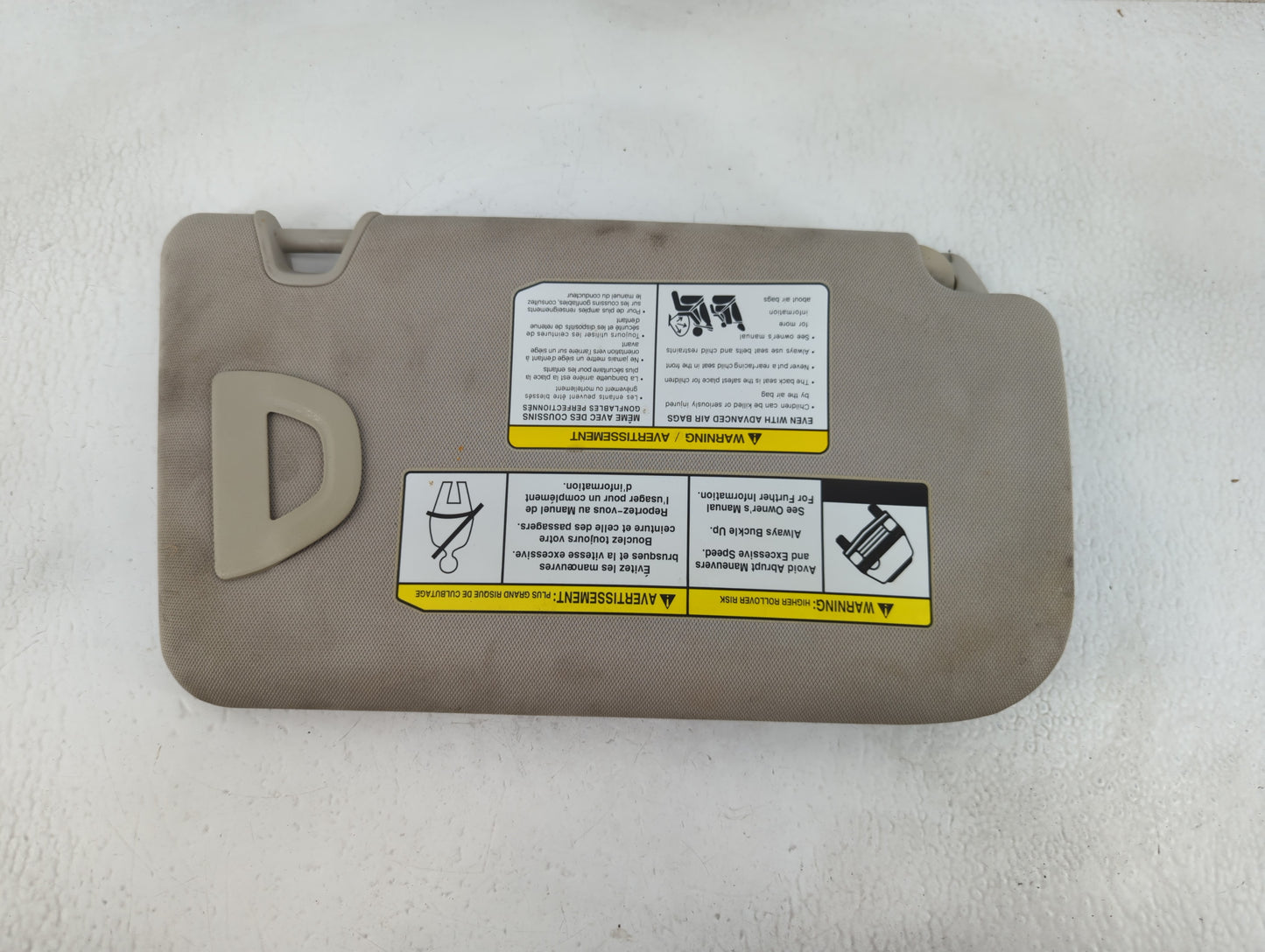 2018-2020 Nissan Rogue Sun Visor Shade Replacement Driver Left Mirror Fits Fits 2018 2019 2020 OEM Used Auto Parts - Oemused