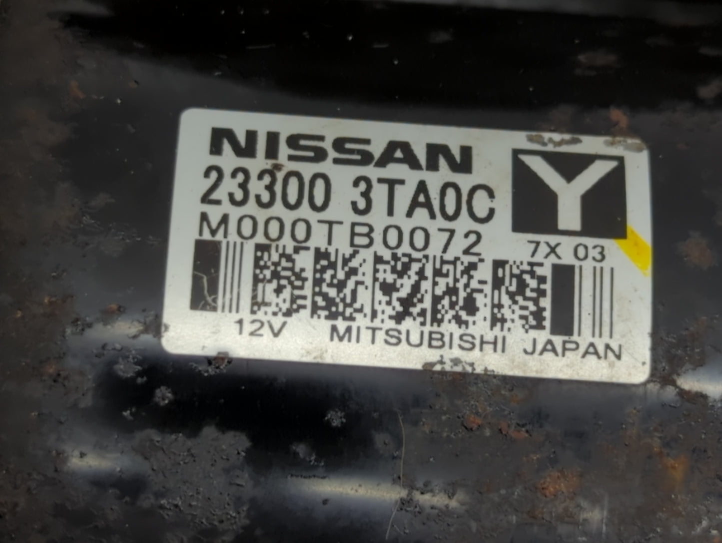 2015-2020 Nissan Rogue Car Starter Motor Solenoid OEM P/N:233003TA0C Fits Fits 2015 2016 2017 2018 2019 2020 OEM Used Auto P