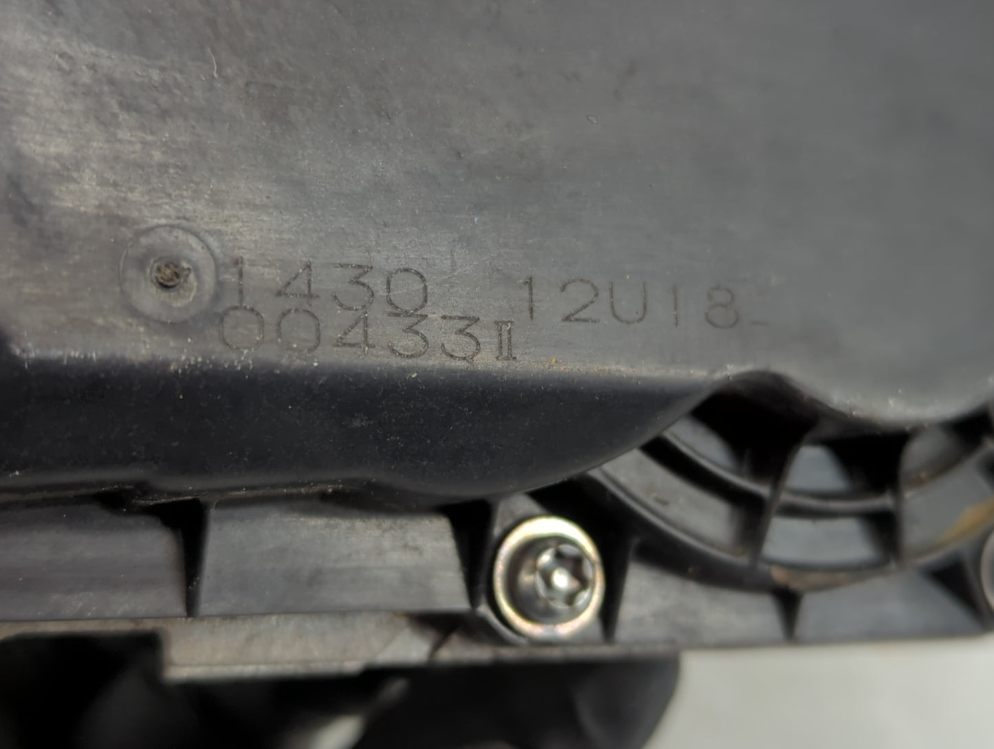 2018 Nissan Rogue Throttle Body P/N:00433 1430 12U18 Fits OEM Used Auto Parts - Oemusedautoparts1.com