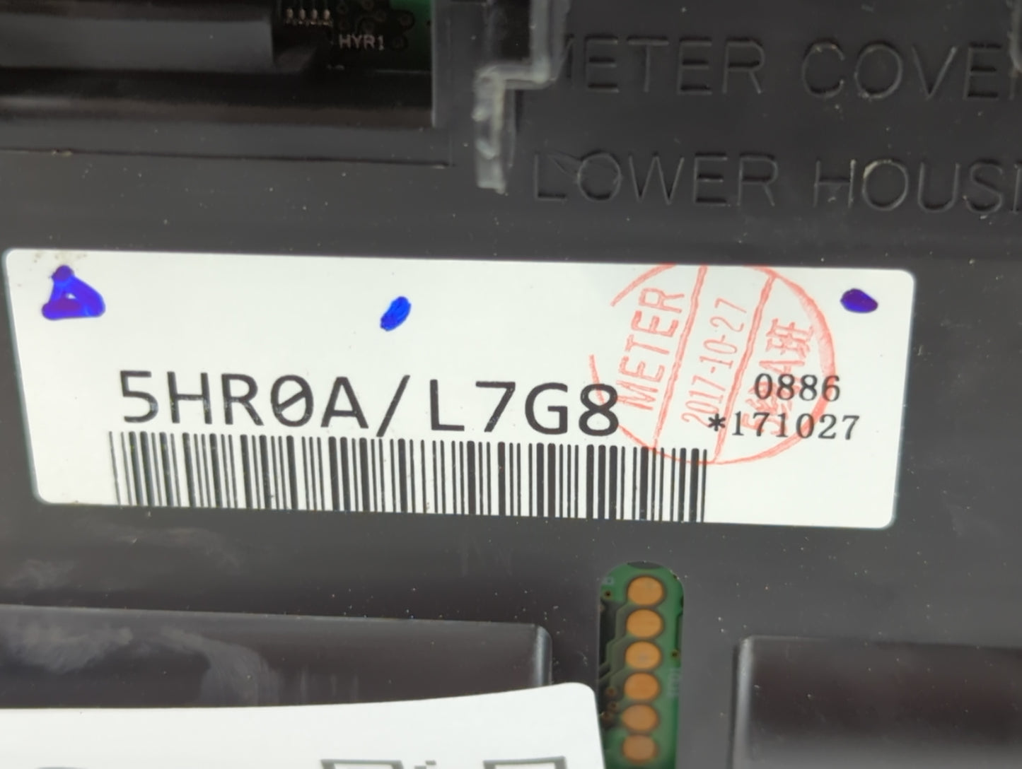 2018 Nissan Rogue Instrument Cluster Speedometer Gauges P/N:5HR0A/L7G8 Fits OEM Used Auto Parts - Oemusedautoparts1.com