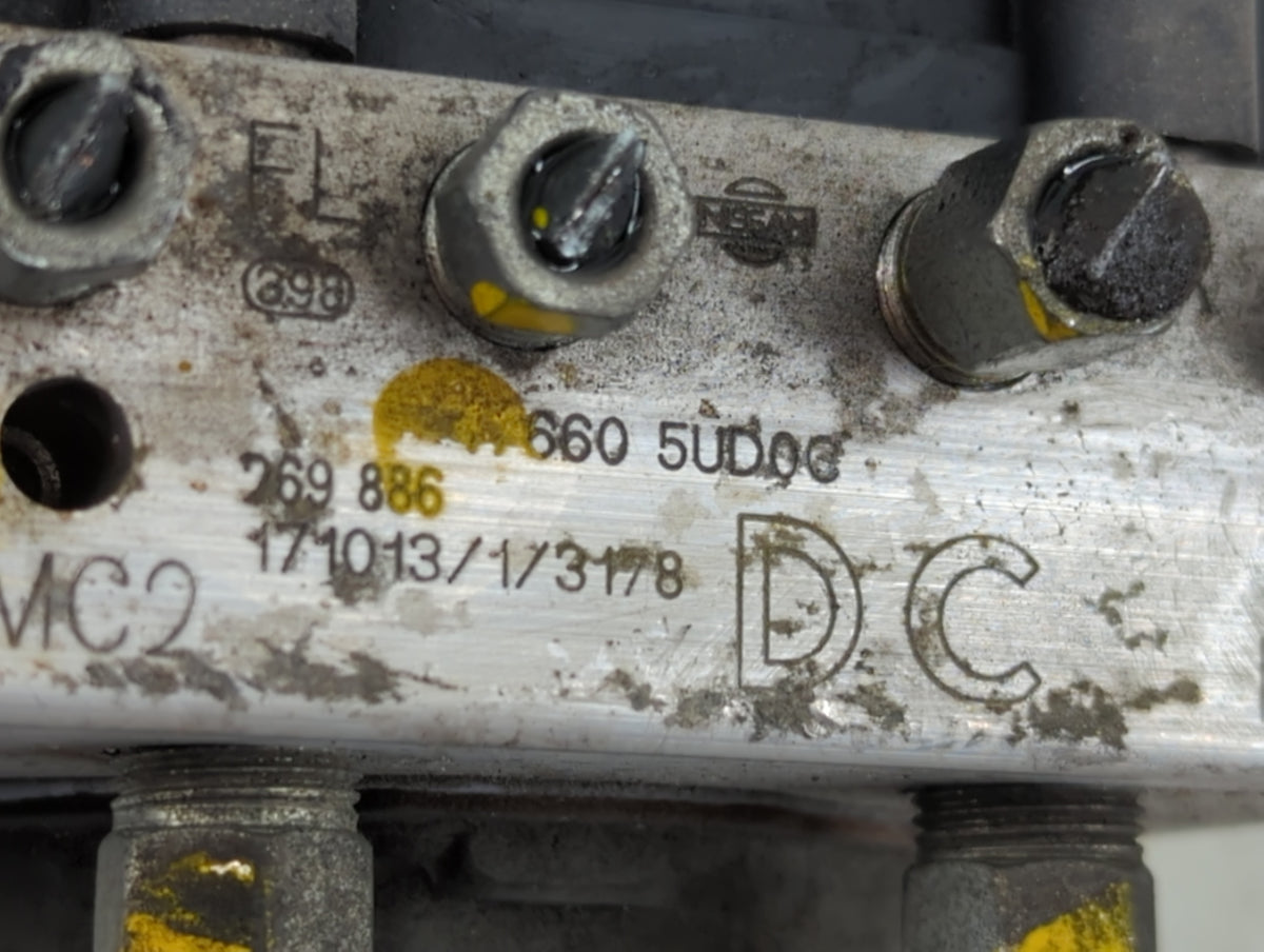 2016-2018 Nissan Sentra Anti-Lock Brake ABS Pump Module Actuator OEM P/N:47660 5UD0C Fits Fits 2016 2017 2018 OEM Used Auto