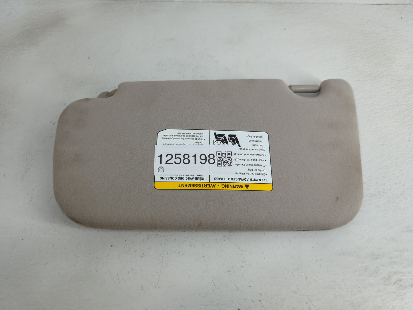 2013-2019 Nissan Sentra Sun Visor Shade Replacement Passenger Right Mirror Fits Fits 2012 2013 2014 2015 2016 2017 2018 2019