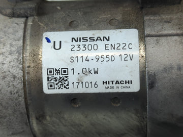 2013-2019 Nissan Sentra Car Starter Motor Solenoid OEM P/N:23300 EN22C Fits Fits 2013 2014 2015 2016 2017 2018 2019 2020 OEM Used Auto Parts