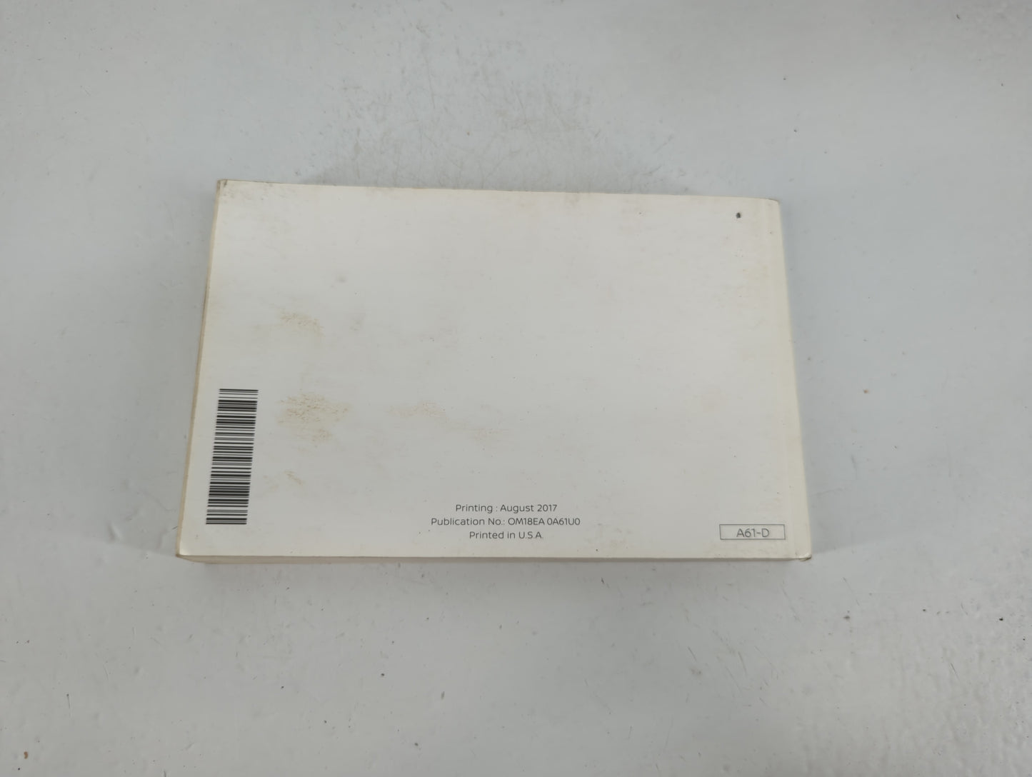 2018 Nissan Titan Owners Manual Book Guide P/N:OM18EA 0A61U0 OEM Used Auto Parts - Oemusedautoparts1.com