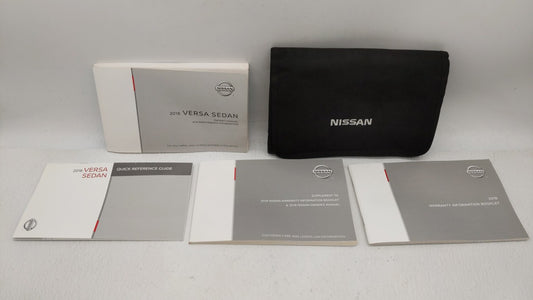 2018 Nissan Versa Owners Manual Book Guide OEM Used Auto Parts