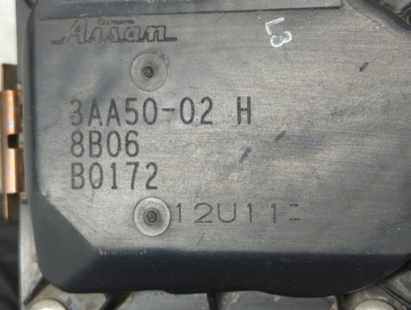 2012-2019 Nissan Versa Throttle Body P/N:3AA50-02 G 3AA50-02 B, 3AA50-02 C Fits Fits 2012 2013 2014 2015 2016 2017 2018 2019