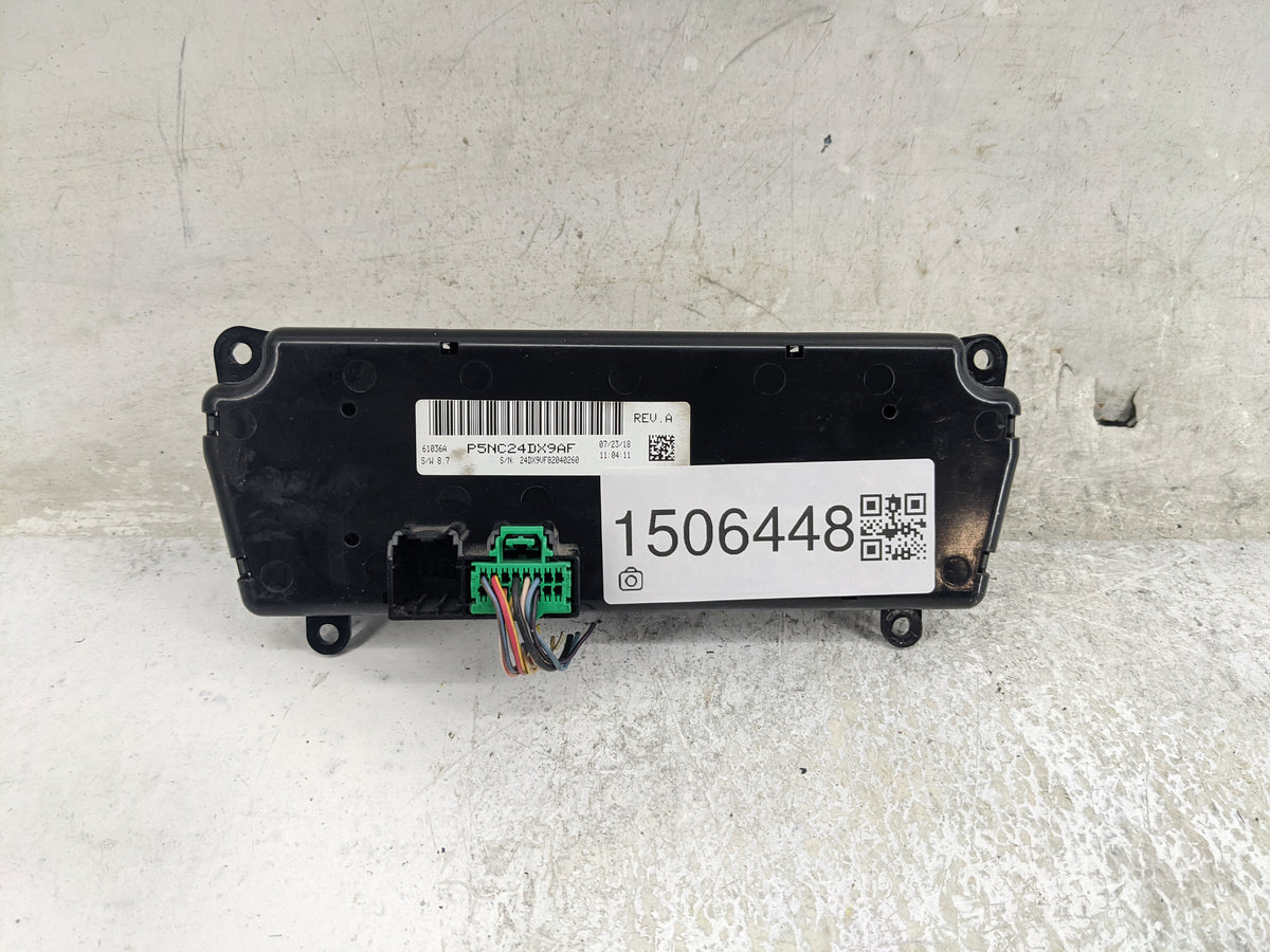 2018 Ram 1500 Climate Control Module Temperature AC/Heater Replacement P/N:P5NC24DX9AF Fits Fits 2014 2015 2016 2017 OEM Use