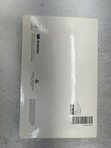 2018 Subaru Legacy Owners Manual Book Guide P/N:A2540BE-A MSA5M1803A OEM Used Auto Parts