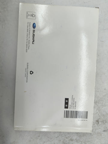 2018 Subaru Legacy Owners Manual Book Guide P/N:B2543BE-A MSA5M1811A, MSA5B1811A OEM Used Auto Parts