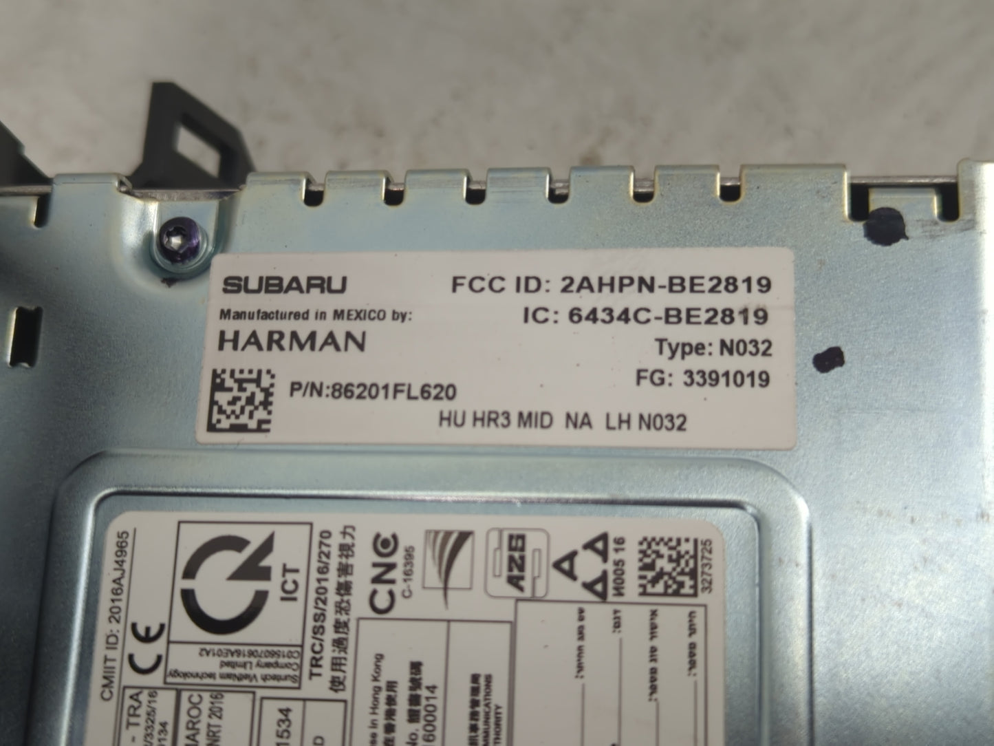 Subaru Xv Information Display Screen - Oemusedautoparts1.com