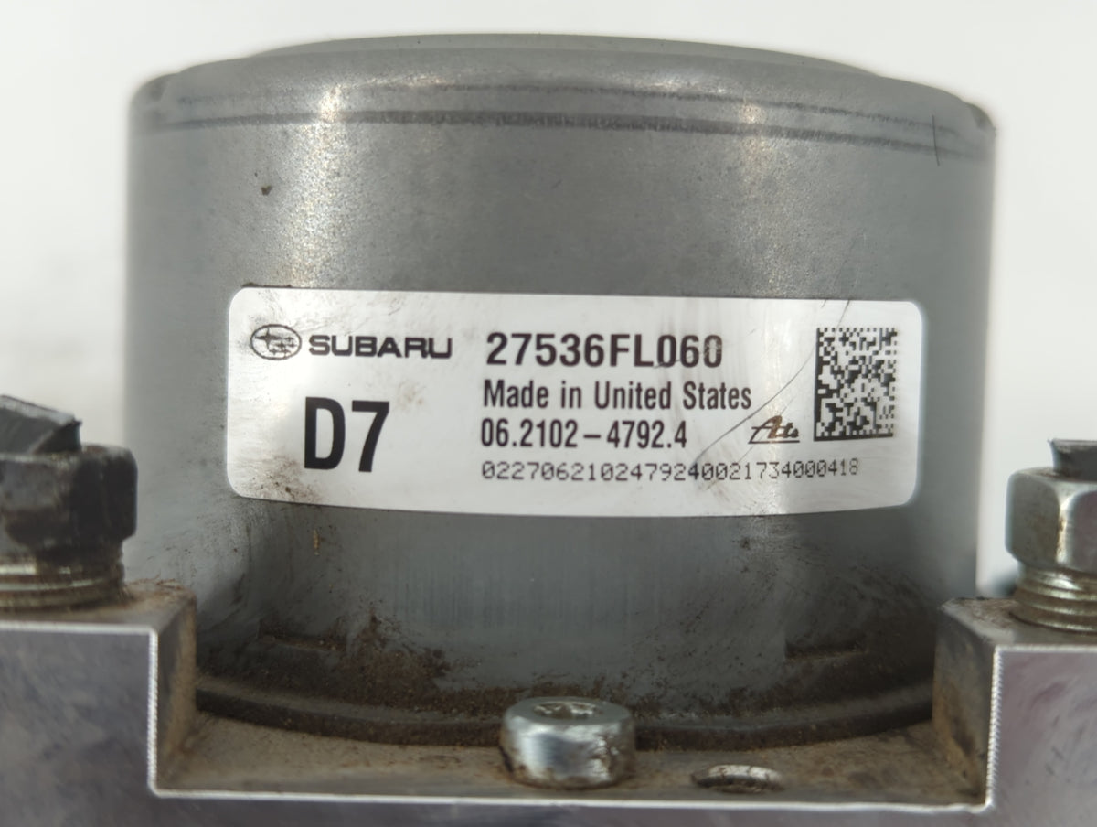 2018 Subaru Xv Anti-Lock Brake ABS Pump Module Actuator OEM P/N:27536FL060 Fits OEM Used Auto Parts - Oemusedautoparts1.com