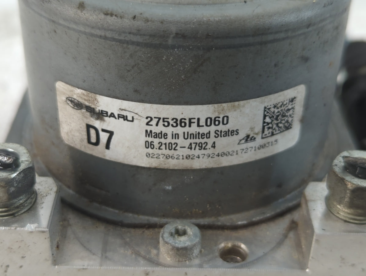 2018 Subaru Xv Crosstrek Anti-Lock Brake ABS Pump Module Actuator OEM P/N:27536FL060 Fits OEM Used Auto Parts - Oemusedautop