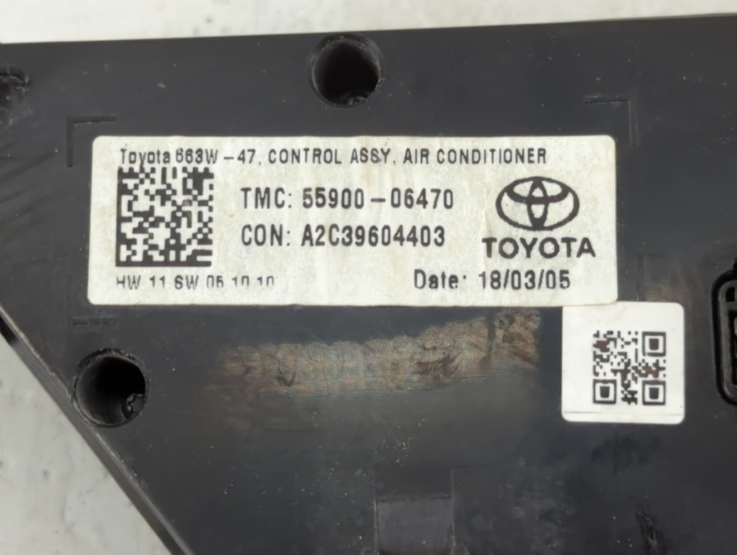 2018-2022 Toyota Camry Climate Control Module Temperature AC/Heater Replacement P/N:55900-06470 Fits Fits 2018 2019 2020 202
