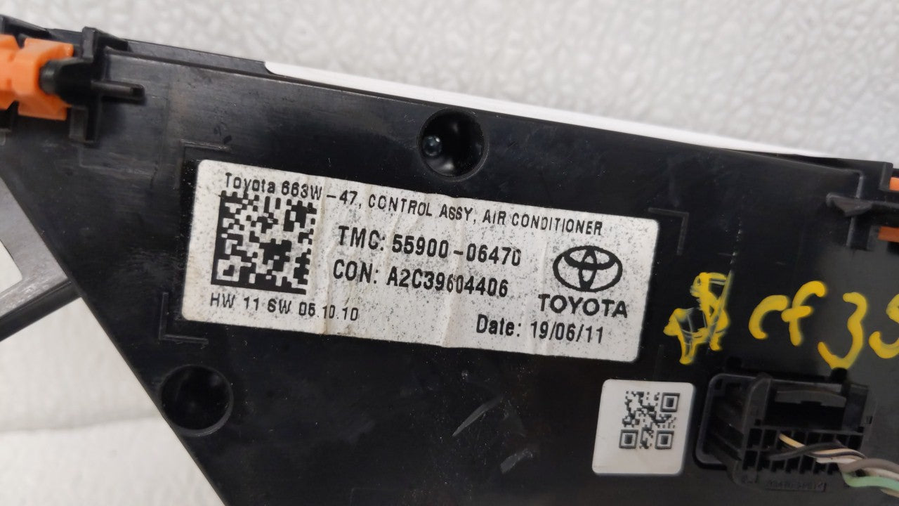 2018-2022 Toyota Camry Climate Control Module Temperature AC/Heater Replacement P/N:55900-06470 55900-06510 Fits OEM Used Au