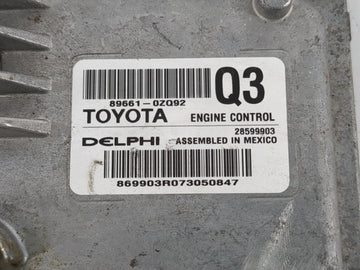 2017-2019 Toyota Corolla PCM Engine Control Computer ECU ECM PCU OEM P/N:89661-0ZQ92 Fits Fits 2017 2018 2019 OEM Used Auto Parts
