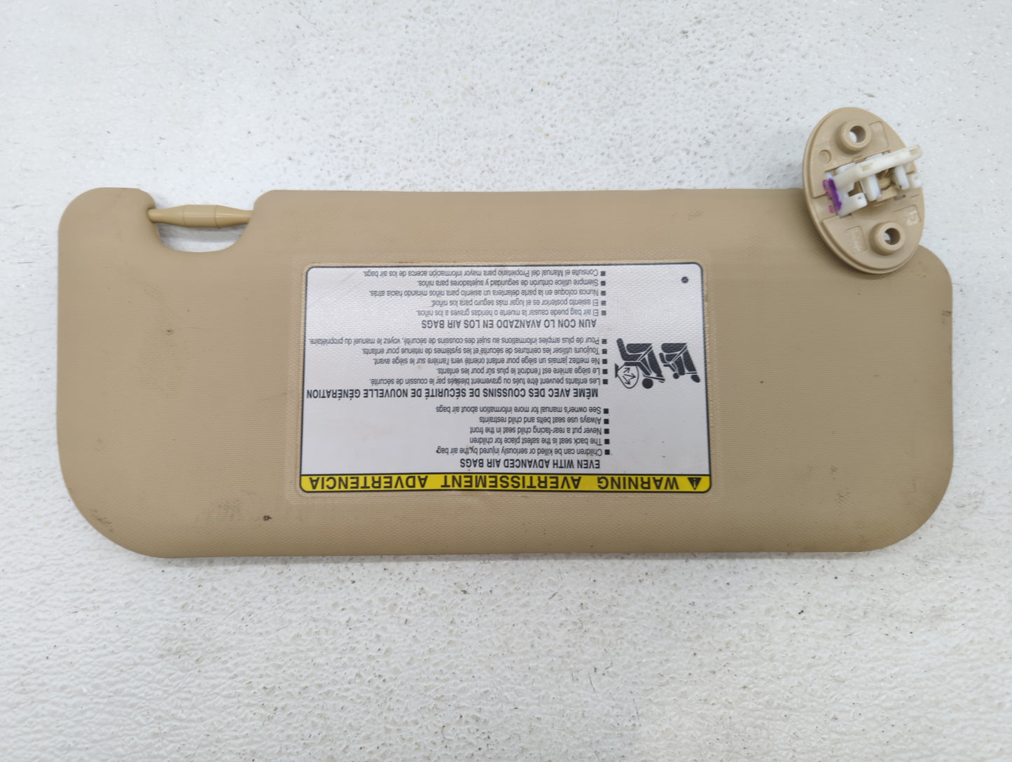 2017-2019 Toyota Corolla Sun Visor Shade Replacement Passenger Right Mirror Fits Fits 2017 2018 2019 OEM Used Auto Parts - O