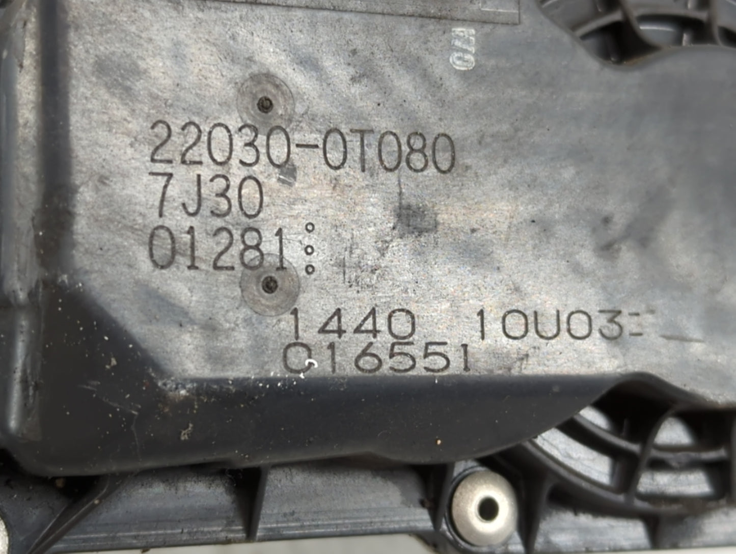 2011-2019 Toyota Corolla Throttle Body P/N:22030-0T080 Fits Fits 2011 2012 2013 2014 2015 2016 2017 2018 2019 OEM Used Auto