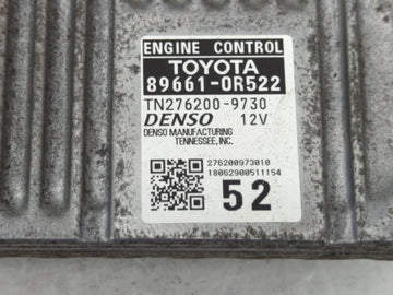 2016-2018 Toyota Rav4 PCM Engine Control Computer ECU ECM PCU OEM P/N:89661-0R522 Fits Fits 2016 2017 2018 OEM Used Auto Parts