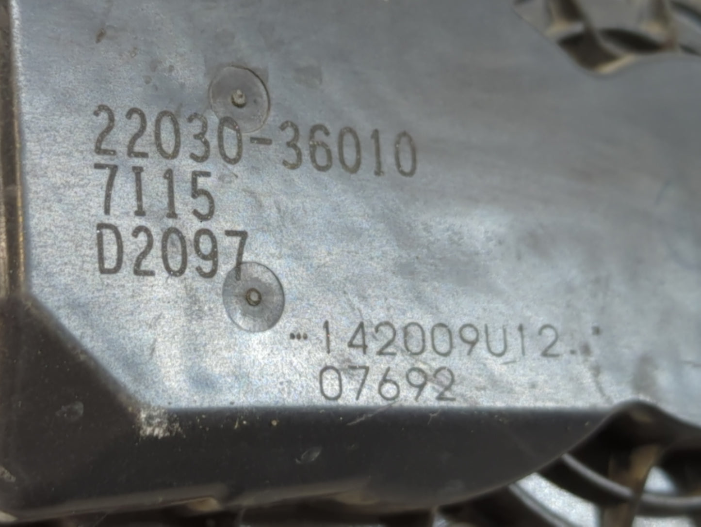 2009-2018 Toyota Rav4 Throttle Body P/N:22030-36010 Fits Fits 2009 2010 2011 2012 2013 2014 2015 2016 2017 2018 2019 OEM Use