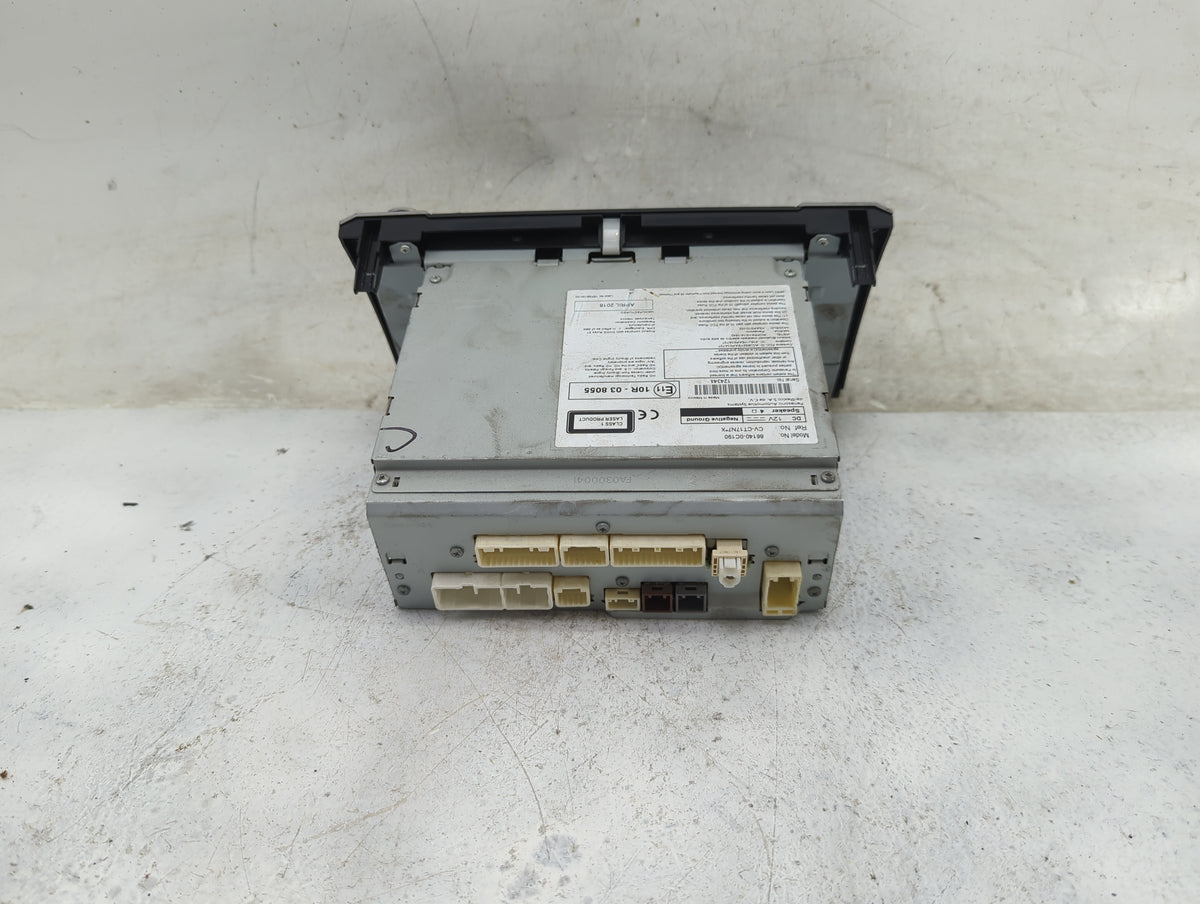 2018-2020 Toyota Tundra Radio AM FM Cd Player Receiver Replacement P/N:86140-0C190 CV-CT17N7*X Fits Fits 2018 2019 2020 OEM