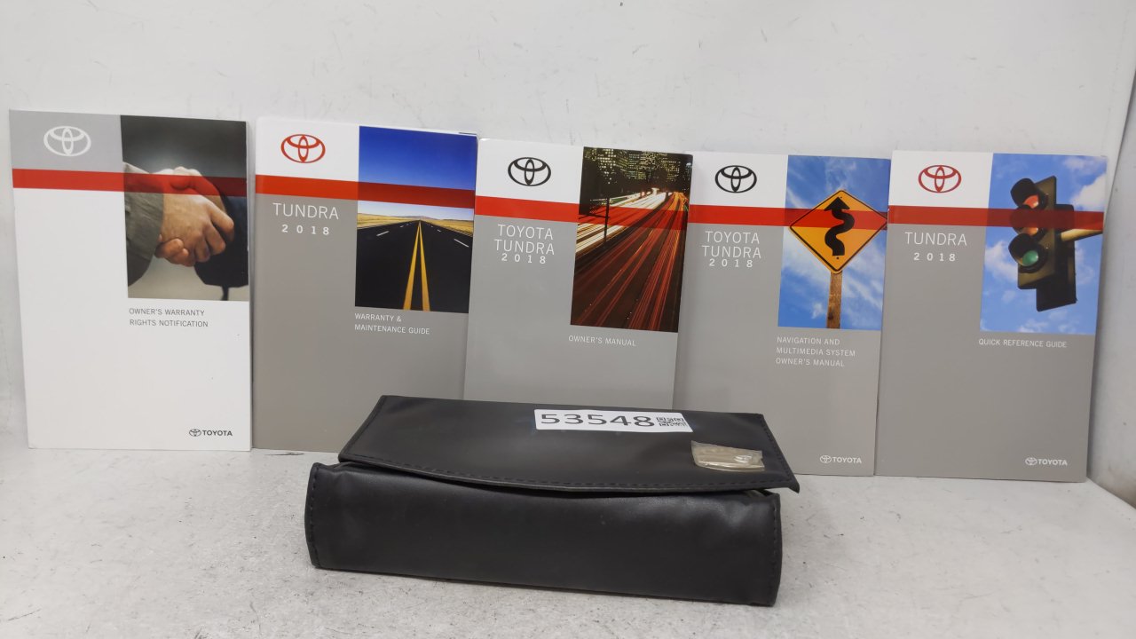 2018 Toyota Tundra Owners Manual Book Guide OEM Used Auto Parts - Oemusedautoparts1.com